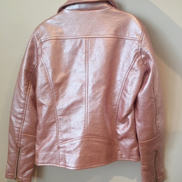 Ci Sono kids faux leather jacket pink - Picture 2 of 4